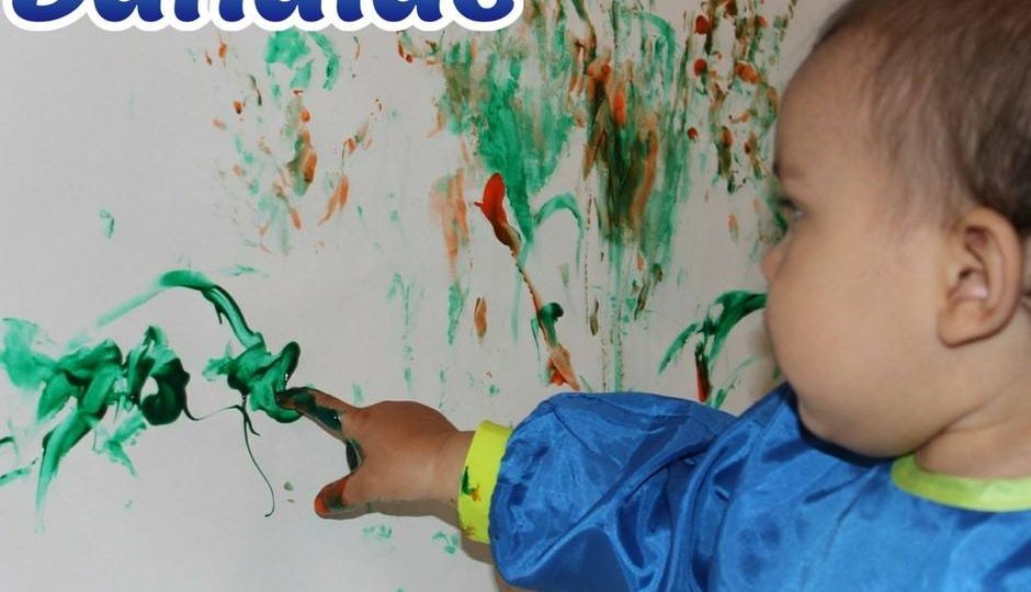 Finger-painting…