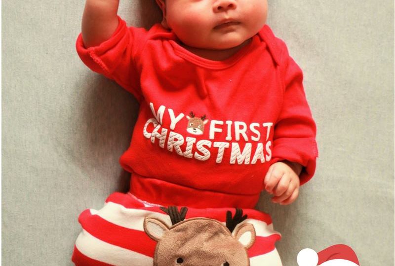 Santa Claus & Baby in the house