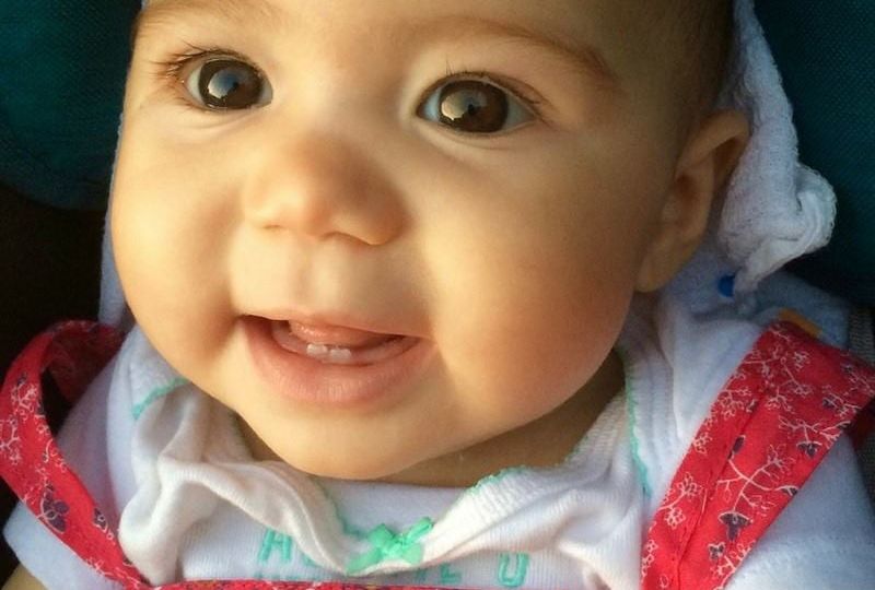 Around six months of age, the first tooth will appear in your baby’s mouth