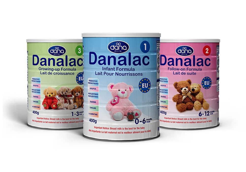 DANALAC Standard Infant Formula Baby Milk Powder With Cow Milk Three Stages